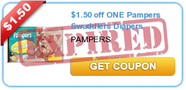 $1.50 off ONE Pampers Swaddlers Diapers