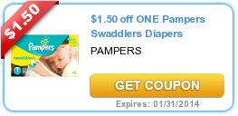 $1.50 off ONE Pampers Swaddlers Diapers