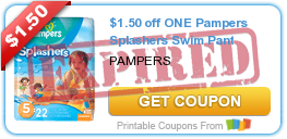 $1.50 off ONE Pampers Splashers Swim Pant